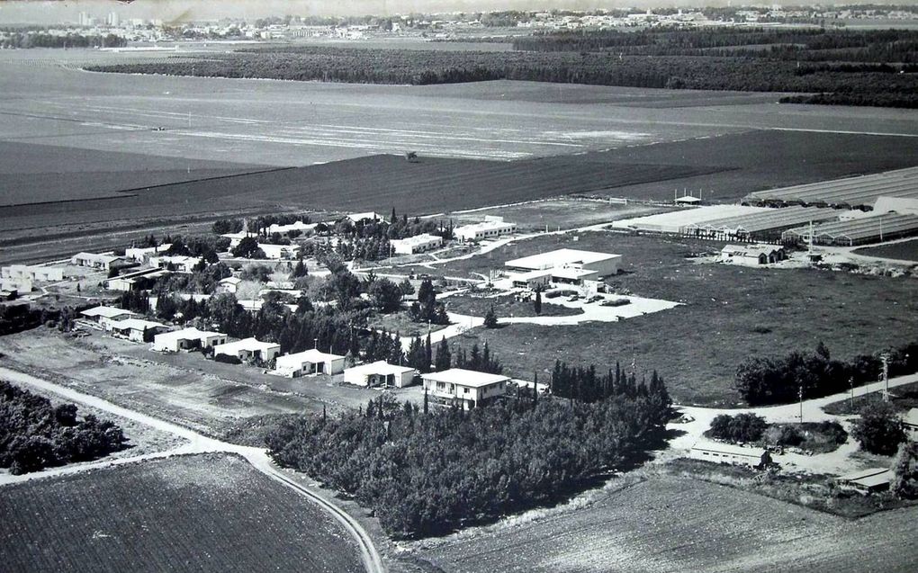 Luchtfoto van Nes Ammim in 1978. beeld Gert van Klinken