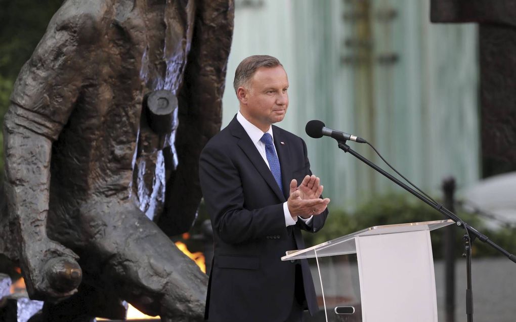 Andrzej Duda. beeld EPA,Wojciech Olkusnik