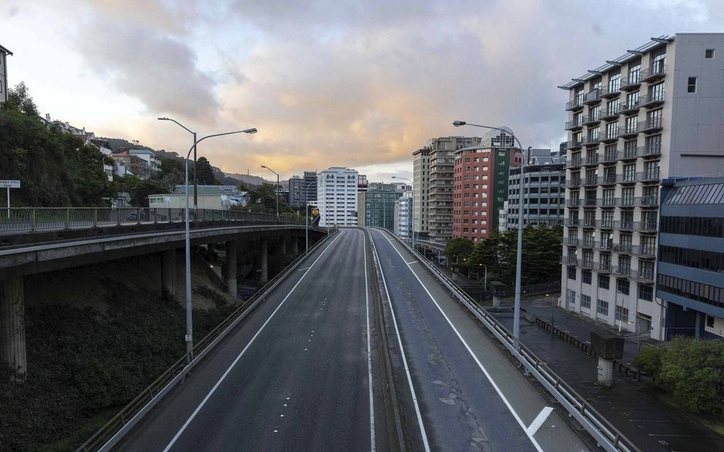 Lege wegen in Wellington, Nieuw-Zeeland, woensdag. beeld AFP, Marty Melville