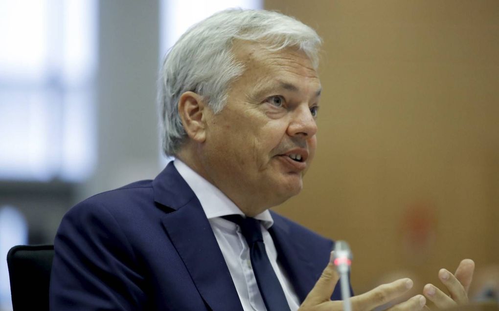 Eurocommissaris Didier Reynders. beeld EPA, Olivier Hoslet