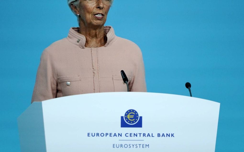 Christine Lagarde van de ECB. beeld EPA, Ronald Wittek