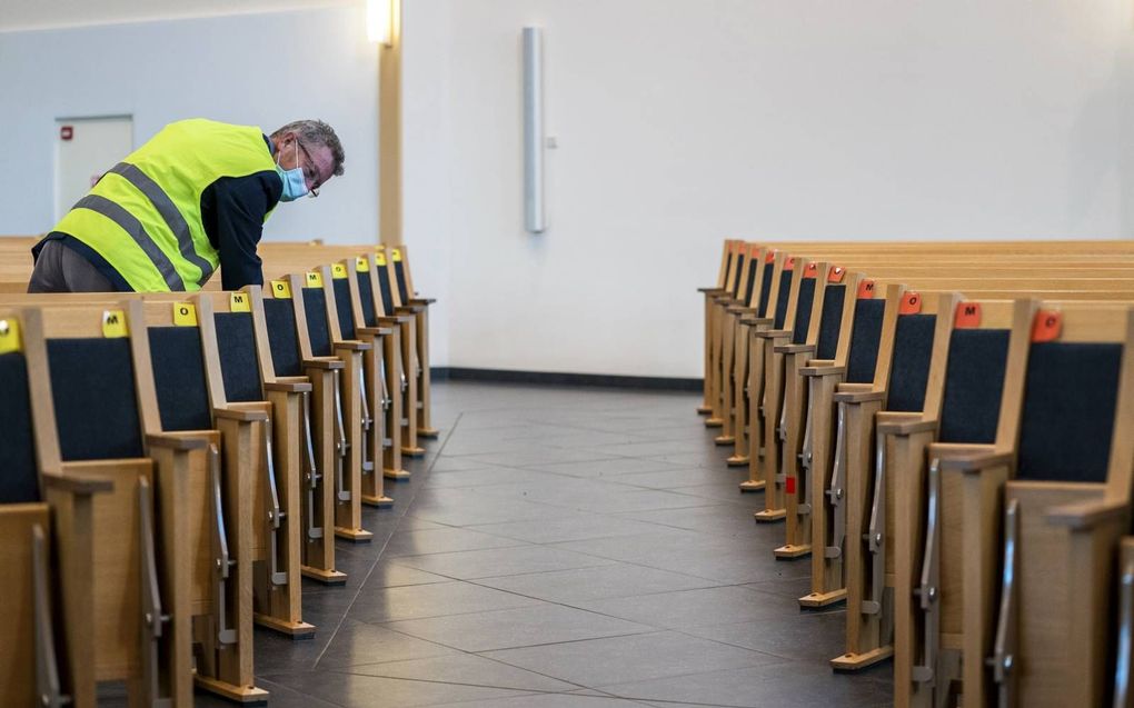 Kerken zien uit naar de besluiten van het kabinet over de coronamaatregelen. Foto: hersteld hervormde kerk te Putten. beeld ANP, ​Jeroen Jumelet