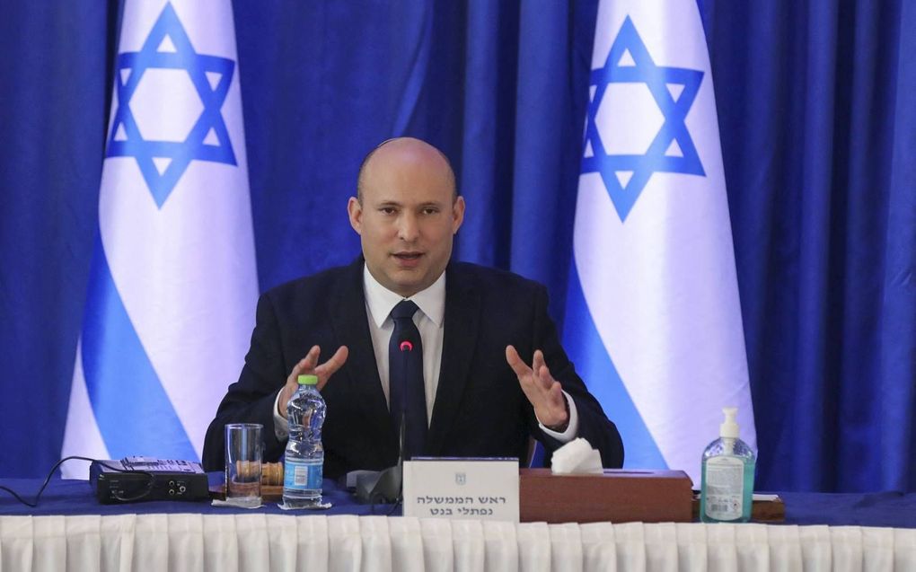 De Israëlische premier Naftali Bennett. beeld AFP, Abir Sultan