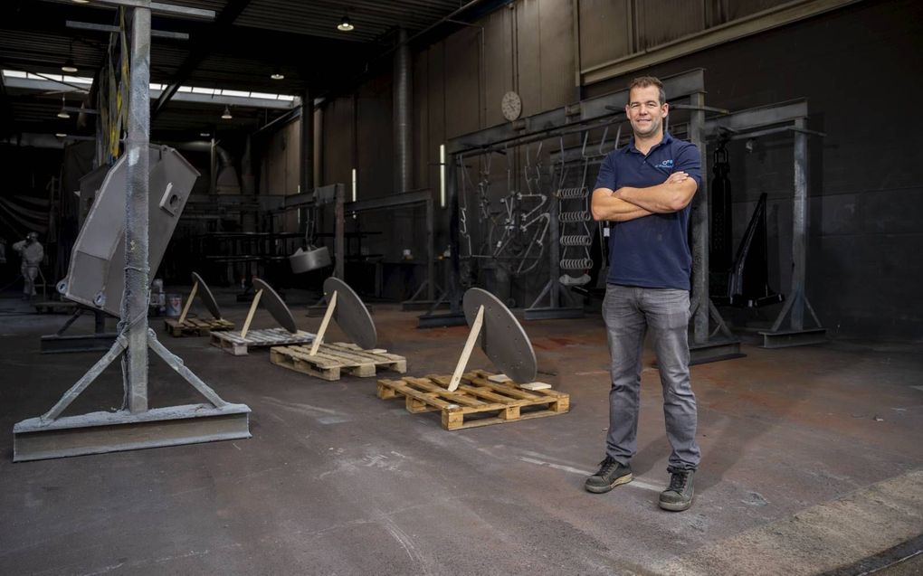 Directeur Jan Pieter van der Stelt van JC Straaltechniek. beeld Cees van der Wal