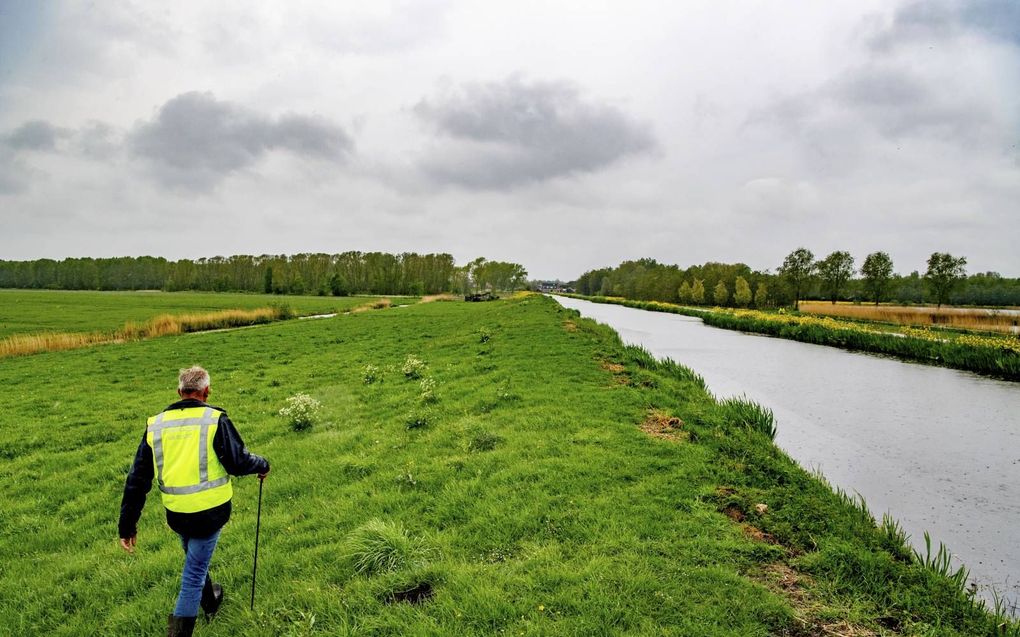 Dijkinspectie in het werkgebied van het hoogheemraadschap van Delfland. beeld ANP, Robin Utrecht