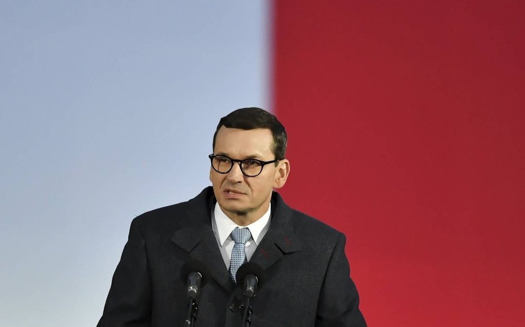 De Poolse premier Mateusz Morawiecki. beeld EPA, Adam Warzawa