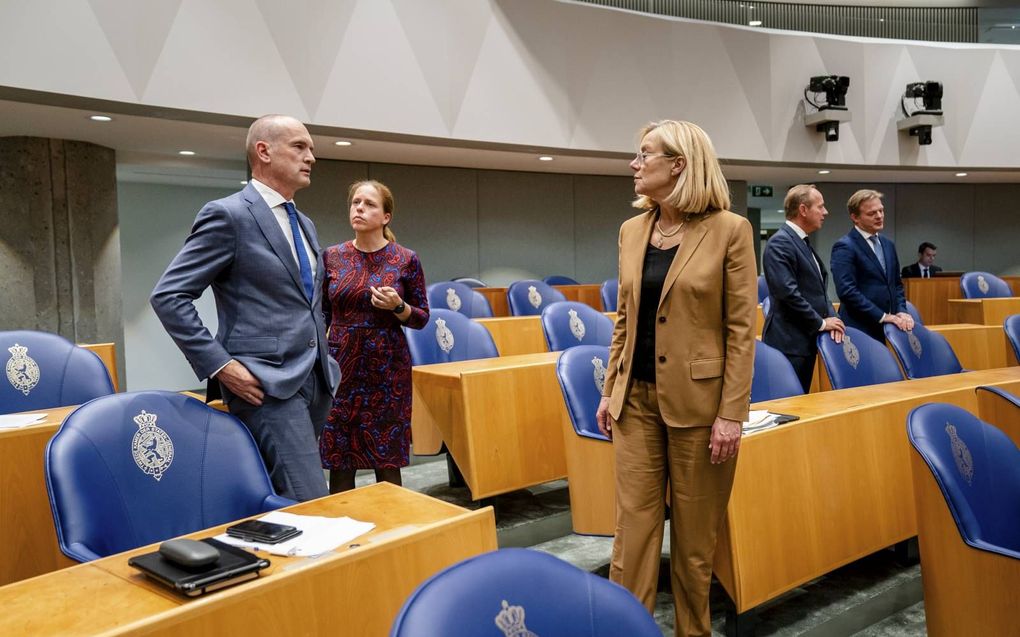 „Met afwijkende meningen mag je nog bestaan, maar je opinie uitdragen geldt als een overbodige bijdrage aan het publieke debat. Meeregeren moet dan worden voorkomen.” beeld ANP, Bart Maat