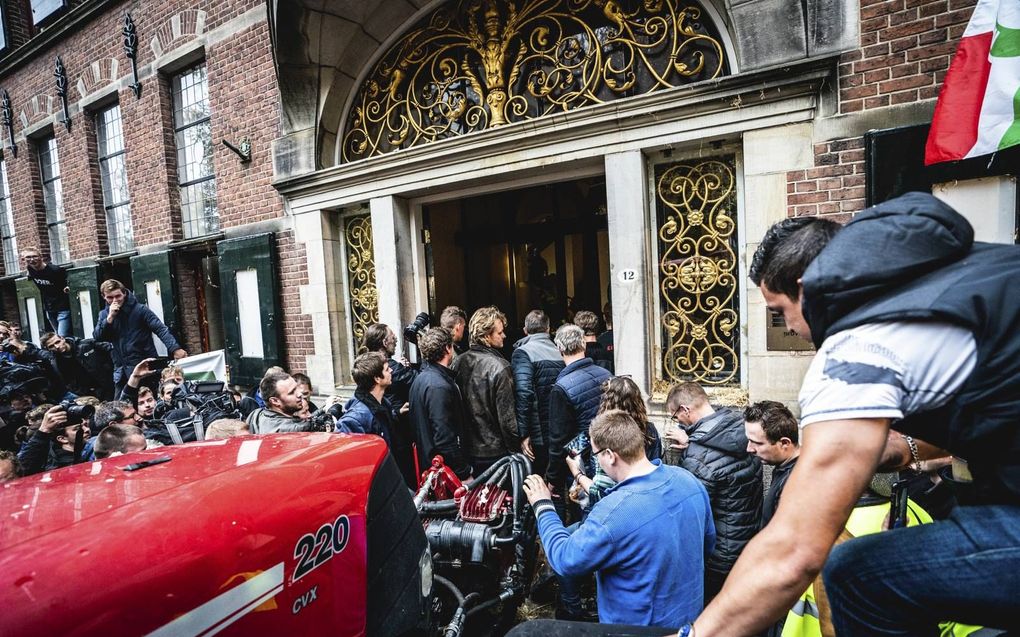 Boerenprotest in 2019 in Groningen. beeld ANP, Siese Veenstra