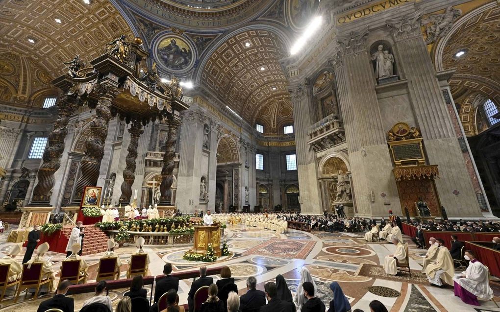 De basiliek van de Sint Pieter in Rome. beeld AFP, Alberto Pizzoli