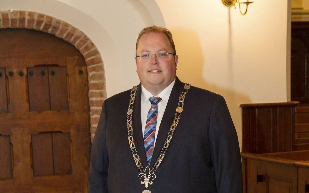 Visser als burgemeester van Scherpenzeel. beeld RD, Anton Dommerholt