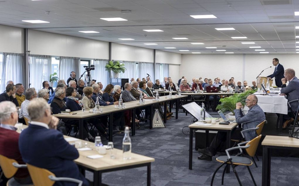 De gezamenlijke vergadering van de GKV en NGK, op 30 oktober. Die werd zaterdag „provisorisch” gesloten. beeld André Dorst