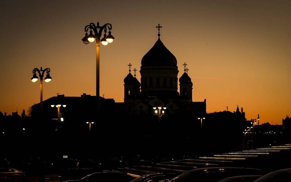 Een kathedraal in Moskou. beeld EPA, Yuri Kochetkov