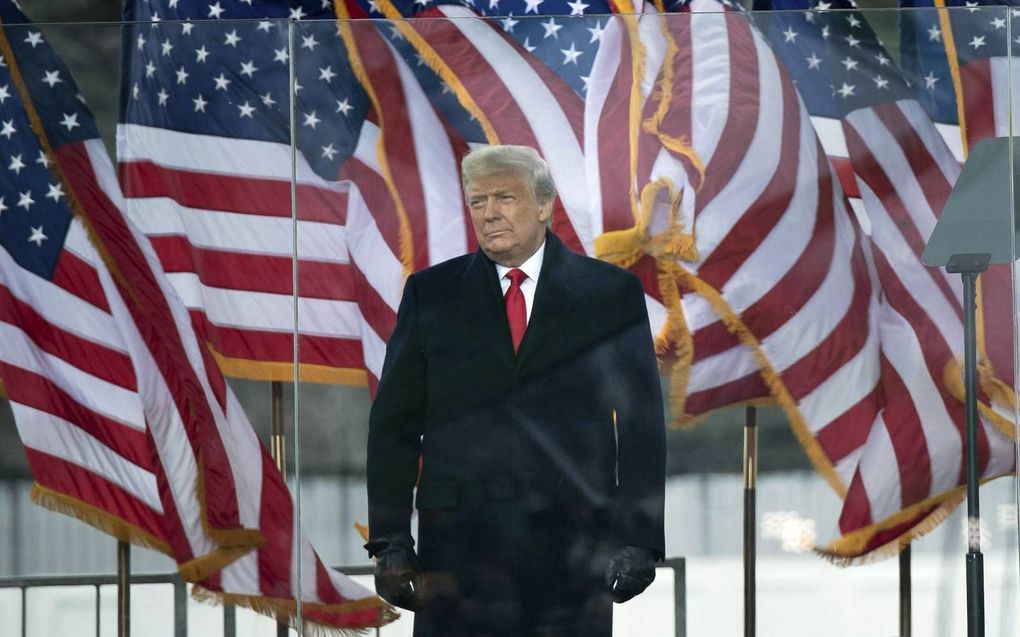 Donald Trump, 6 januari in Washington. beeld AFP, Brendan Smialowski