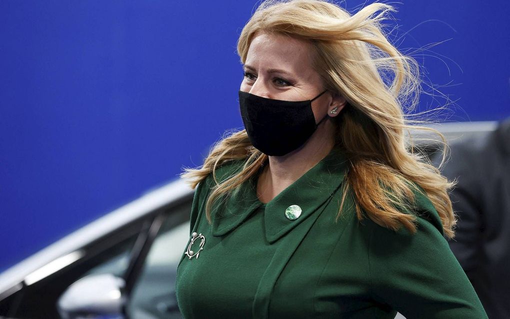 De Slowaakse premier Zuzana Caputova. beeld AFP, Phil Noble