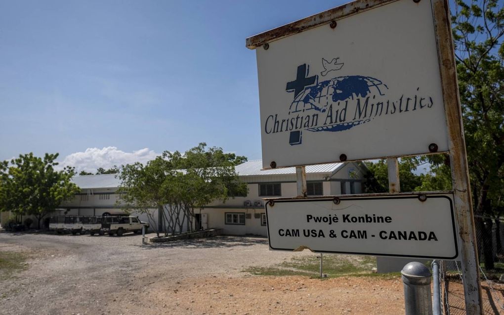 Het hoofdkantoor van Christian Aid Ministries in Titanyen, Haiti. beeld ANP, Ricardo Arduengo