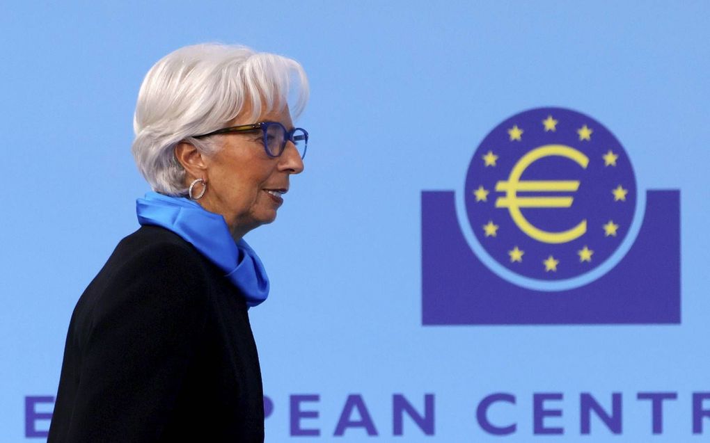 ECB-president Christine Lagarde. beeld EPA, Ronald Wittek