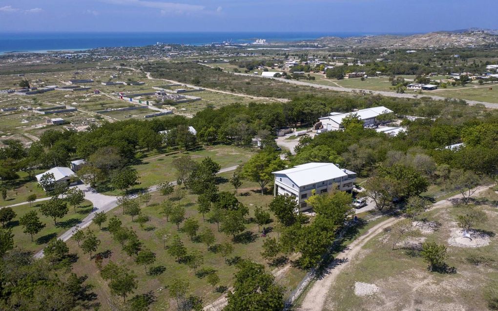 Het hoofdkantoor van Christian Aid Ministries in Titanyen, Haiti. beeld ANP, Ricardo Arduengo