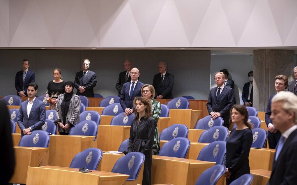 Herdenking van Bas van der Vlies in de Tweede Kamer.  beeld Dirk Hol