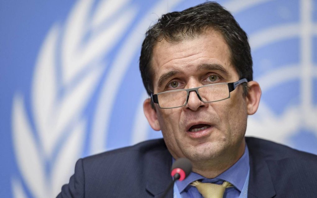 VN-rapporteur Nils Melzer. ​beeld AFP, Fabrice Coffrini