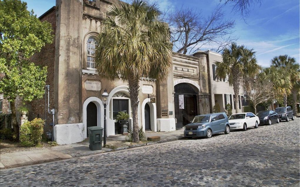 Voormalige slavenmarkt in Charleston. beeld Wikipedia, Benjamin Dahlhoff