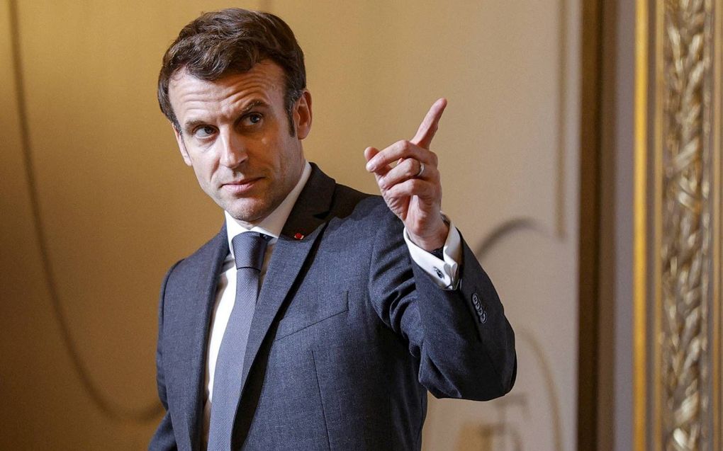 „De ambitie van Macron dat abortus als recht wordt erkend, komt niet als een verrassing.” beeld AFP, Geoffroy van der Hasselt