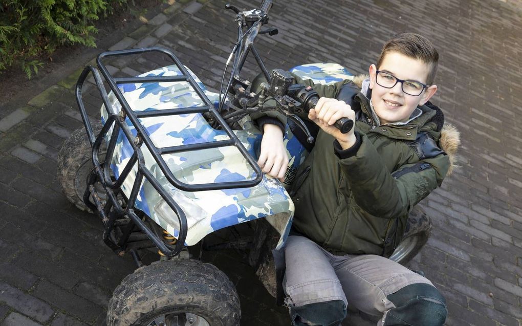 Drie avonden sleutelen, toen deed de miniquad van Bram Imminkhuizen uit Wekerom het weer. beeld RD, Anton Dommerholt