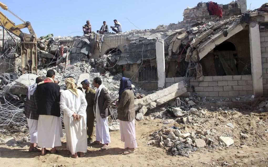 Vergeldingsaanval op Huthi’s in Jemen. beeld EPA