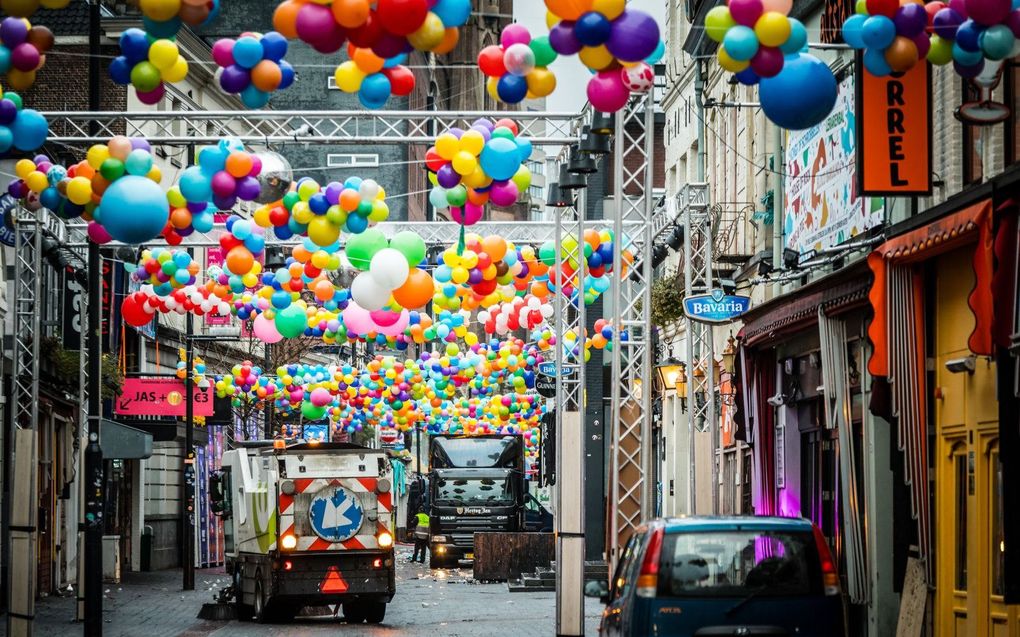 Opruimen na carnaval in Eindhoven in 2018. beeld ANP