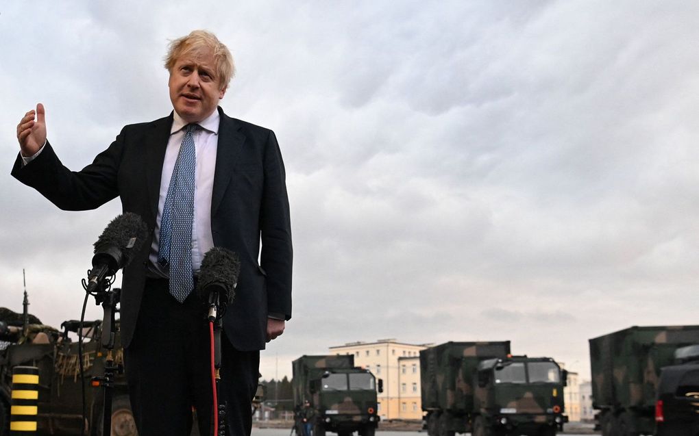 De Britse premier Boris Johnson. beeld AFP, Daniel Leal