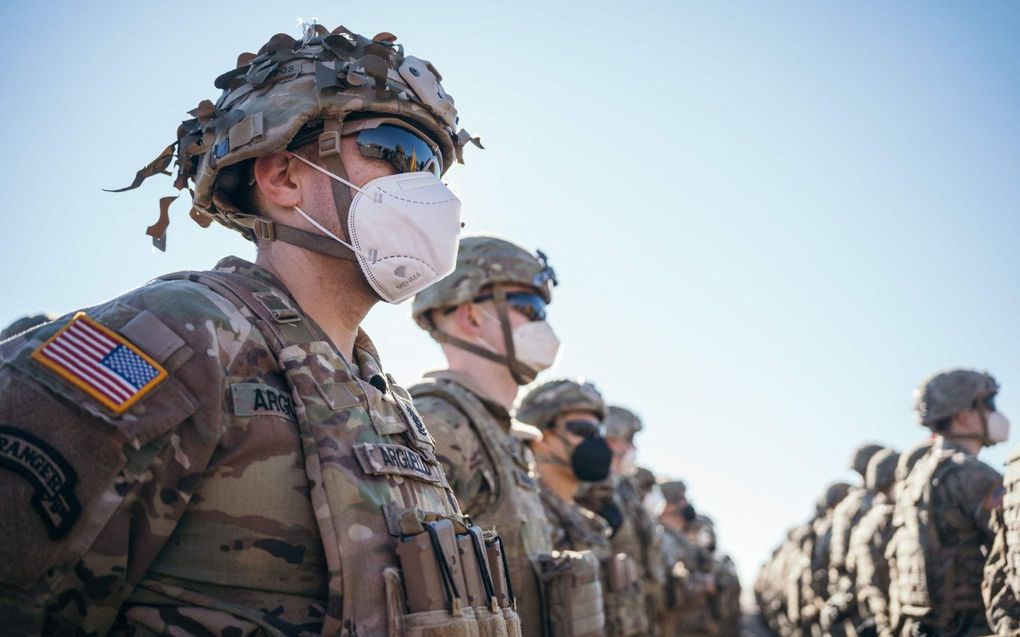 Amerikaanse militairen in Roemenië. beeld AFP, Andrei Pungovschi