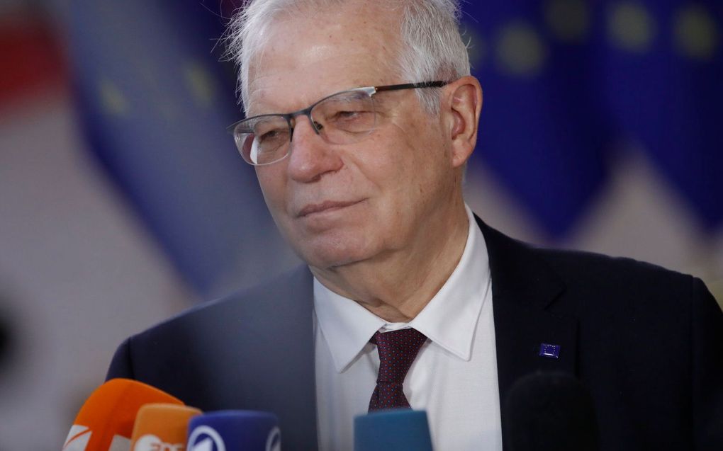 Buitenlandvertegenwoordiger Josep Borrell. beeld EPA, Olivier Hoslet