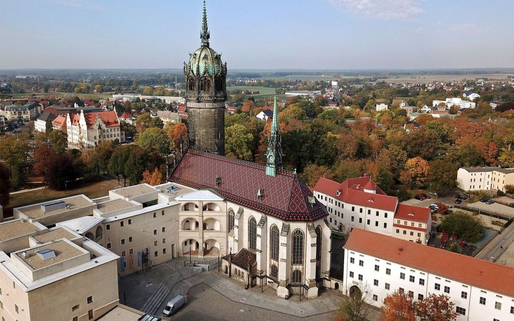 Wittenberg met zijn slotkerk. beeld epd-bild, Steffen Schellhorn