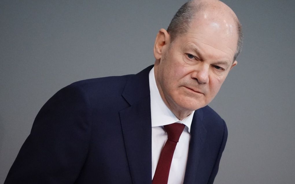 De Duitse bondskanselier Olaf Scholz. beeld EPA, Clemens Bilan