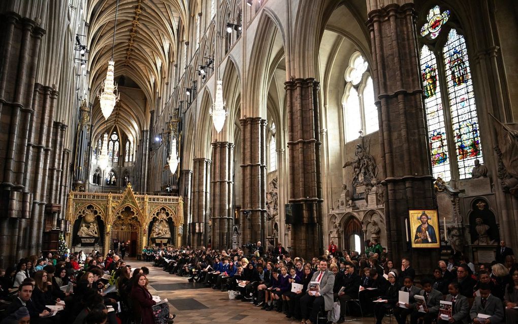 Westminster Abbey in Londen. beeld AFP, Daniel Leal