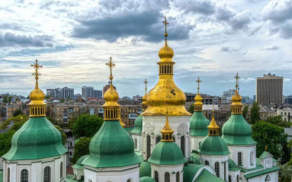 Volgens de Russische wereldideologie staat het geestelijk centrum van de transnationale Russische beschaving in de Oekraïense hoofdstad Kiev. Foto: Sofiakerk. beeld iStock