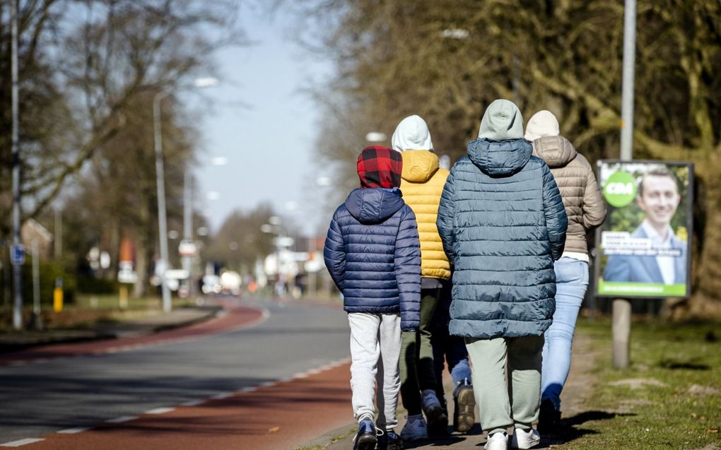 Oekraïense vluchtelingen in Harskamp. beeld ANP, Sem van der Wal