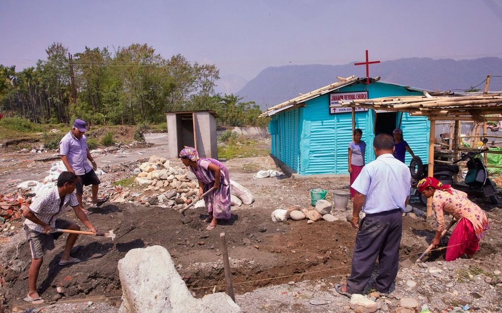 Christenen in India. beeld Jaco Klamer