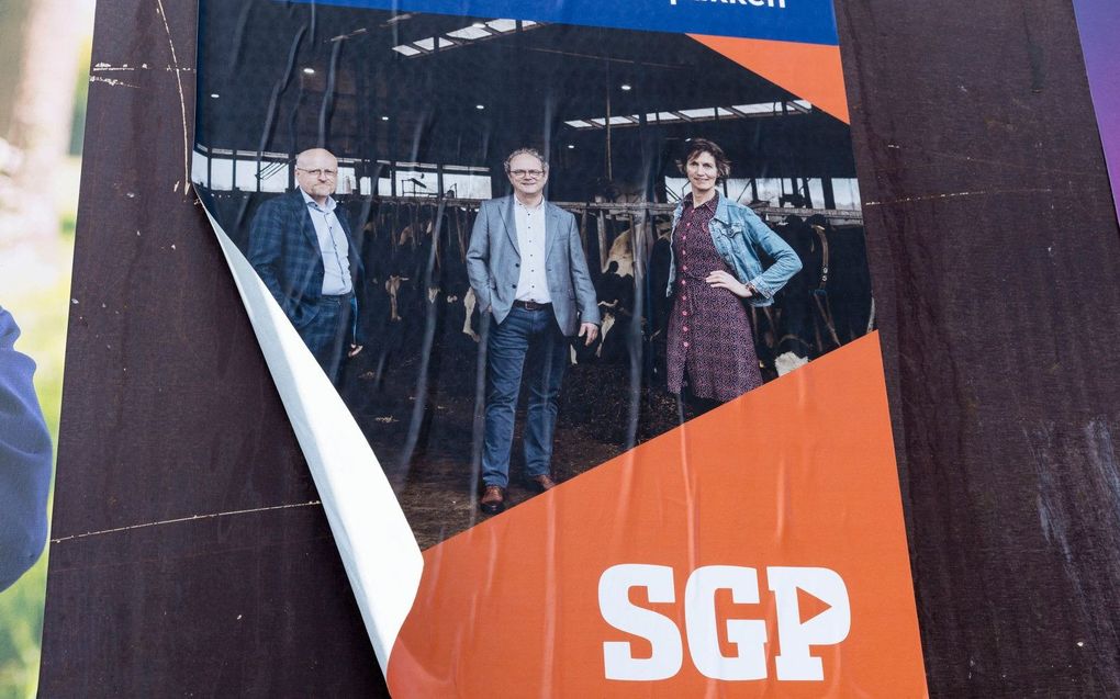 Verkiezingsposter van SGP Voorst. beeld RD, Anton Dommerholt