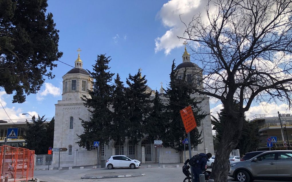 De Russische kerk aan het Moskouplein in Jeruzalem. beeld Alfred Muller