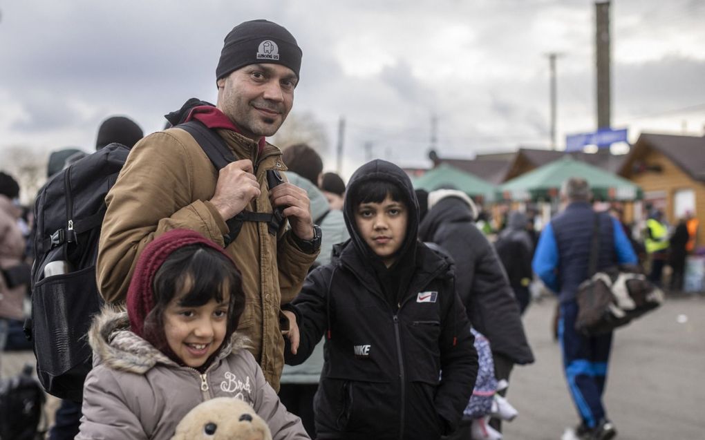 „We rijden vanuit Nederland wel naar Zuidoost-Polen voor Oekraïners maar niet naar Noordoost-Polen om vluchtelingen uit bijvoorbeeld Afghanistan op te halen.” beeld AFP, Wojtek Radwanski