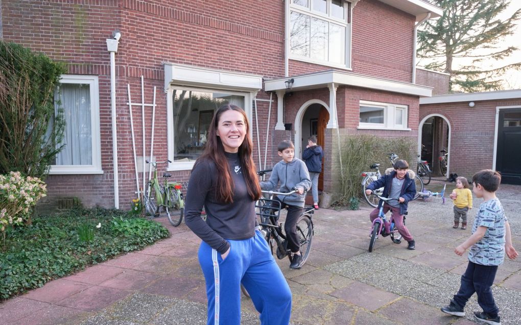 Marina Zherbina is met haar gezin tijdelijk in Houten neergestreken. beeld Sjaak Verboom