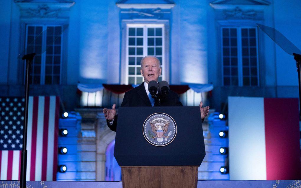 De Amerikaanse president Joe Biden. beeld AFP, Brendan Smialowski