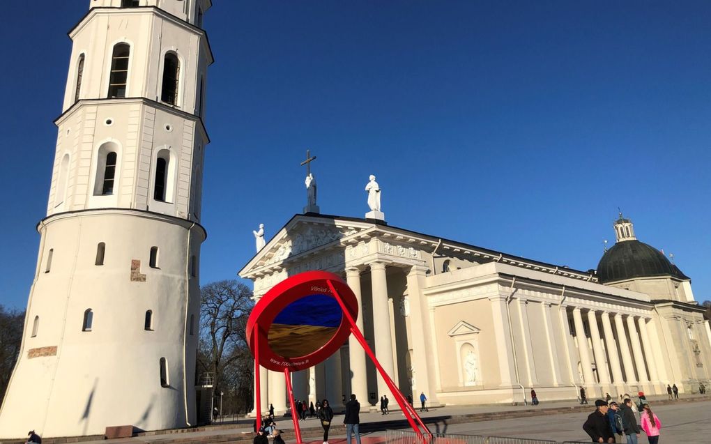 In de hoofdstad Vilnius zijn de gloriedagen van het Litouwse rijk overal zichtbaar. beeld RD