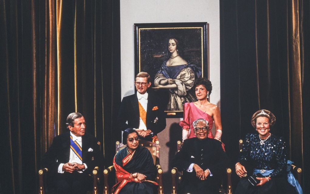 President Ramaswamy Venkataraman van India kwam in september 1988 op staatsbezoek. beeld ANP