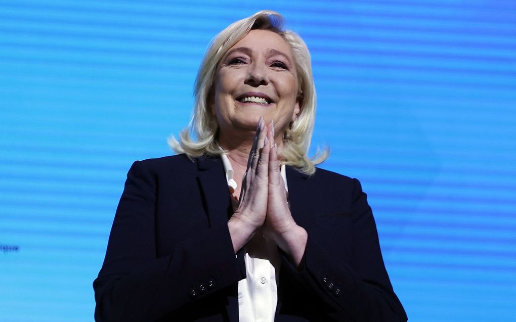 Marine Le Pen. beeld EPA, IAN LANGSDON