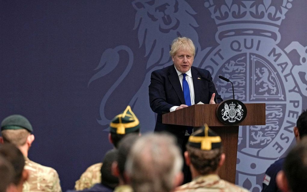 De Britse premier Johnson. beeld AFP, Matt Dunham