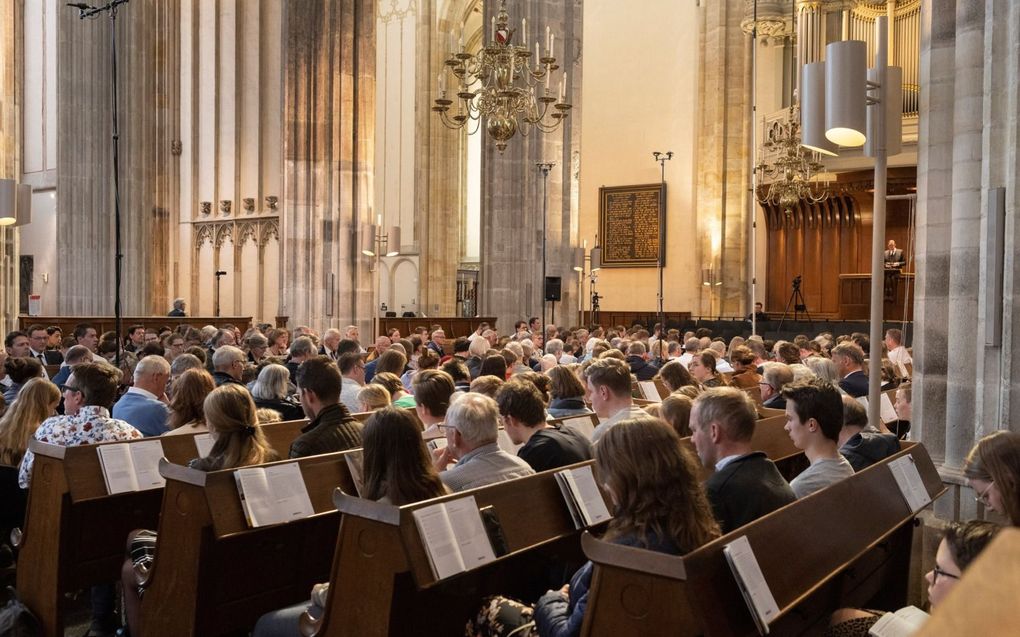 Psalmzangdag 2022, in de Domkerk in Utrecht. beeld Erik Kottier