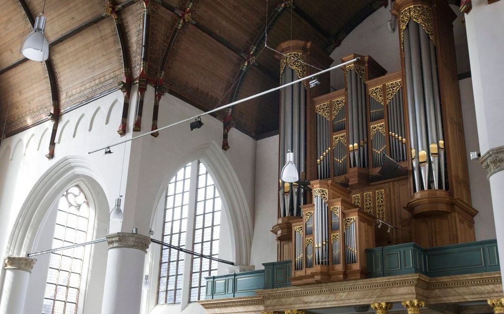 Het Metzlerorgel in de Grote Kerk in Den Haag. beeld RD, Anton Dommerholt