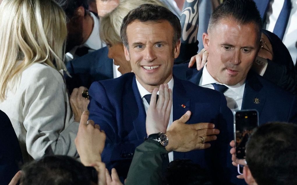 Macron. beeld AFP, Ludovic Marin