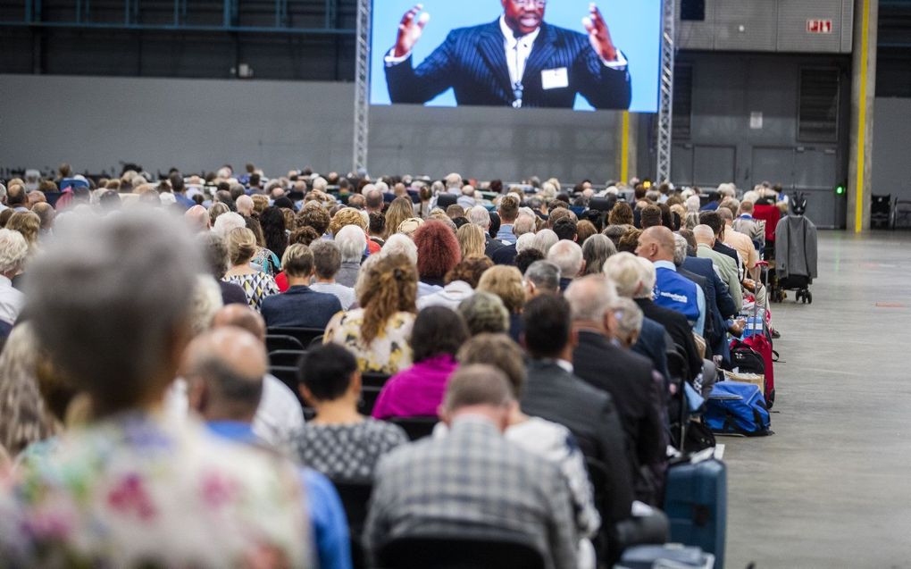 Jehova's Getuigen op congres in Utrecht, 2019, beeld ANP, Jeroen Jumelet